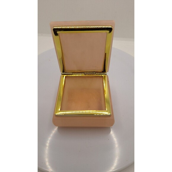 Alabaster Vintage Trinket Jewelry Box Hinged Heavy Italy Pink - Picture 7 of 9